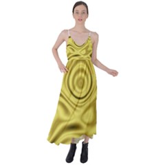 Golden Wave 3 Tie Back Maxi Dress by Sabelacarlos