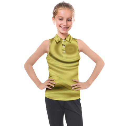 Golden Wave 3 Kids  Sleeveless Polo Tee by Sabelacarlos