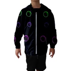 Bubble In Dark 2 Kids  Hooded Windbreaker