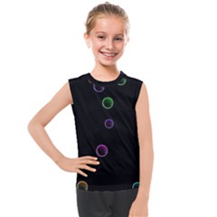 Bubble In Dark 2 Kids  Mesh Tank Top by Sabelacarlos