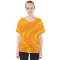 Honey Wave 1 V-neck Dolman Drape Top by Sabelacarlos