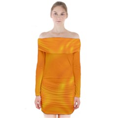 Honey Wave 2 Long Sleeve Off Shoulder Dress by Sabelacarlos