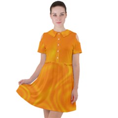 Honey Wave 2 Short Sleeve Shoulder Cut Out Dress  by Sabelacarlos