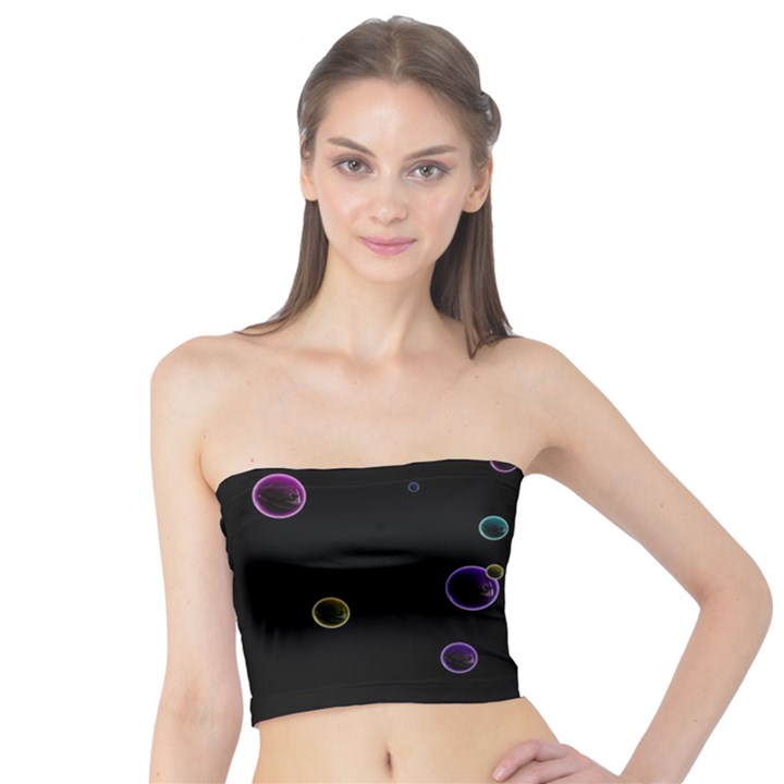 Bubble In Dark Tube Top