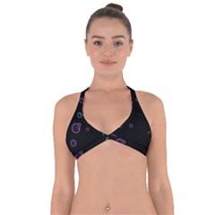 Bubble In Dark Halter Neck Bikini Top