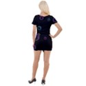 Bubble In Dark Short Sleeve Asymmetric Mini Dress View2