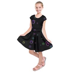 Bubble In Dark Kids  Short Sleeve Dress