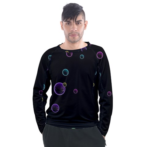 Bubble In Dark Men s Long Sleeve Raglan Tee by Sabelacarlos