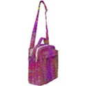 Boho Fuchsia Floral Print  Crossbody Day Bag View2