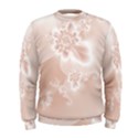 Tan White Floral Print Men s Sweatshirt View1