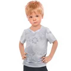 Wedding White Floral Print Kids  Sports Tee