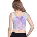 White Purple Floral Print Crop Top View3