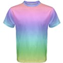 Pastel Rainbow Ombre Gradient Men s Cotton Tee View1