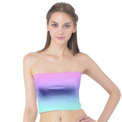 Pastel Rainbow Ombre Gradient Tube Top by SpinnyChairDesigns