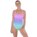 Pastel Rainbow Ombre Gradient Bring Sexy Back Swimsuit View1