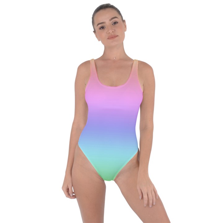 Pastel Rainbow Ombre Gradient Bring Sexy Back Swimsuit