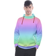 Pastel Rainbow Ombre Gradient Men s Pullover Hoodie by SpinnyChairDesigns