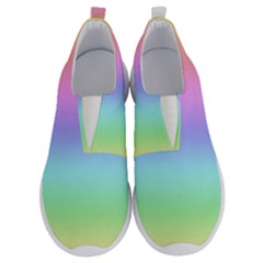 Pastel Rainbow Ombre Gradient No Lace Lightweight Shoes by SpinnyChairDesigns