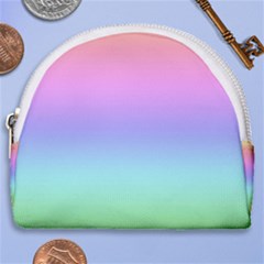 Pastel Rainbow Ombre Gradient Horseshoe Style Canvas Pouch by SpinnyChairDesigns