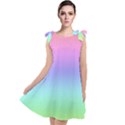 Pastel Rainbow Ombre Gradient Tie Up Tunic Dress View1