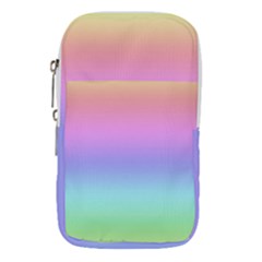 Pastel Rainbow Ombre Gradient Waist Pouch (small) by SpinnyChairDesigns