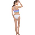 Pastel Rainbow Ombre Gradient Racer Front Bikini Top View2