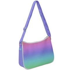 Pastel Rainbow Ombre Gradient Zip Up Shoulder Bag by SpinnyChairDesigns