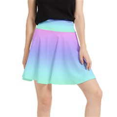 Pastel Rainbow Ombre Gradient Waistband Skirt by SpinnyChairDesigns