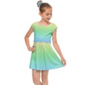 Pastel Rainbow Diamond Pattern Kids  Cap Sleeve Dress View1