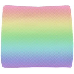 Pastel Rainbow Diamond Pattern Seat Cushion by SpinnyChairDesigns