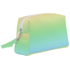 Pastel Rainbow Diamond Pattern Wristlet Pouch Bag (large) by SpinnyChairDesigns