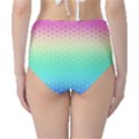 Rainbow Floral Ombre Print Classic High-Waist Bikini Bottoms View2