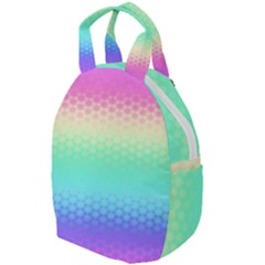 Rainbow Floral Ombre Print Travel Backpacks by SpinnyChairDesigns