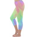 Pastel Rainbow Flame Ombre Capri Winter Leggings  View2