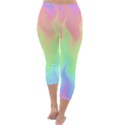 Pastel Rainbow Flame Ombre Capri Winter Leggings  View4