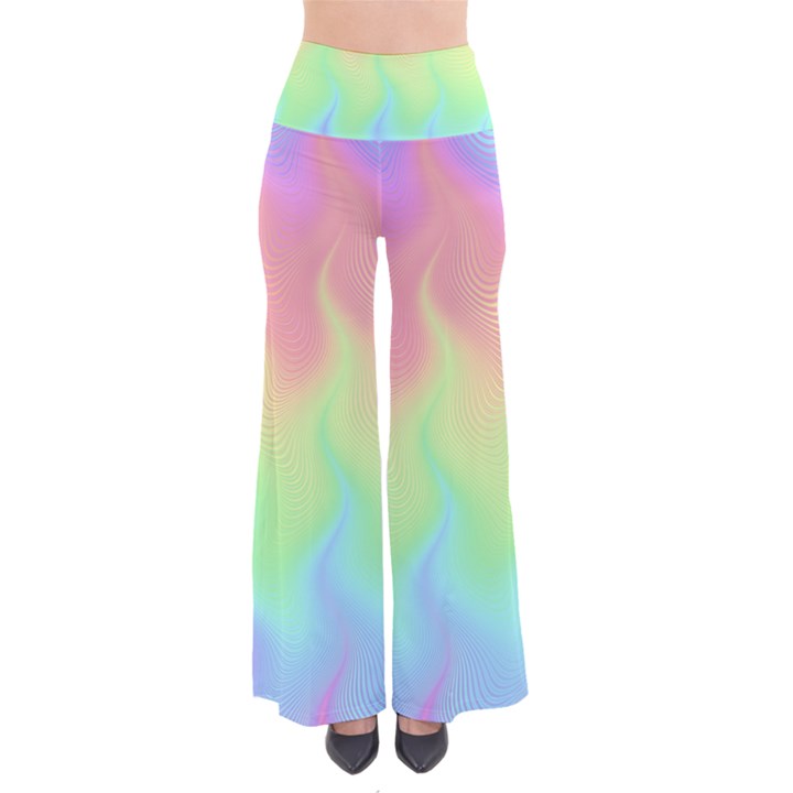 Pastel Rainbow Flame Ombre So Vintage Palazzo Pants