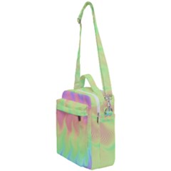 Pastel Rainbow Flame Ombre Crossbody Day Bag by SpinnyChairDesigns