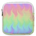 Pastel Rainbow Flame Ombre Mini Square Pouch View1