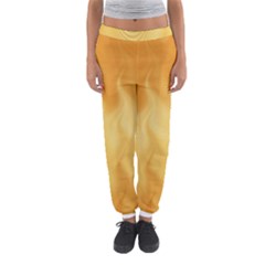 Gold Flame Ombre Women s Jogger Sweatpants by SpinnyChairDesigns