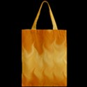 Gold Flame Ombre Zipper Classic Tote Bag View2