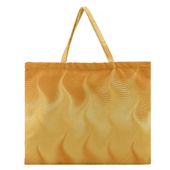 Gold Flame Ombre Zipper Large Tote Bag by SpinnyChairDesigns