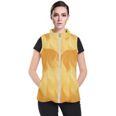 Gold Flame Ombre Women s Puffer Vest