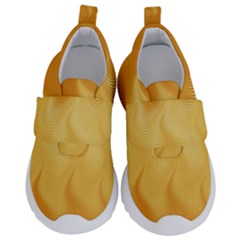 Gold Flame Ombre Kids  Velcro No Lace Shoes by SpinnyChairDesigns