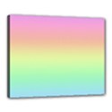 Pastel Rainbow Ombre Canvas 20  x 16  (Stretched) View1