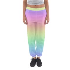 Pastel Rainbow Ombre Women s Jogger Sweatpants by SpinnyChairDesigns