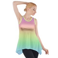 Pastel Rainbow Ombre Side Drop Tank Tunic by SpinnyChairDesigns