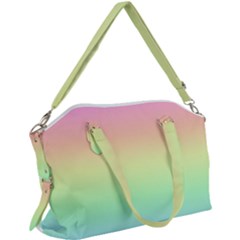 Pastel Rainbow Ombre Canvas Crossbody Bag by SpinnyChairDesigns