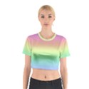 Pastel Rainbow Ombre Cotton Crop Top View1