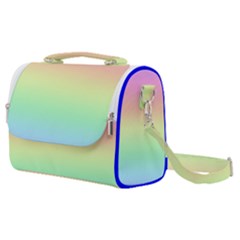 Pastel Rainbow Ombre Satchel Shoulder Bag by SpinnyChairDesigns