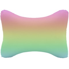 Pastel Rainbow Ombre Seat Head Rest Cushion by SpinnyChairDesigns